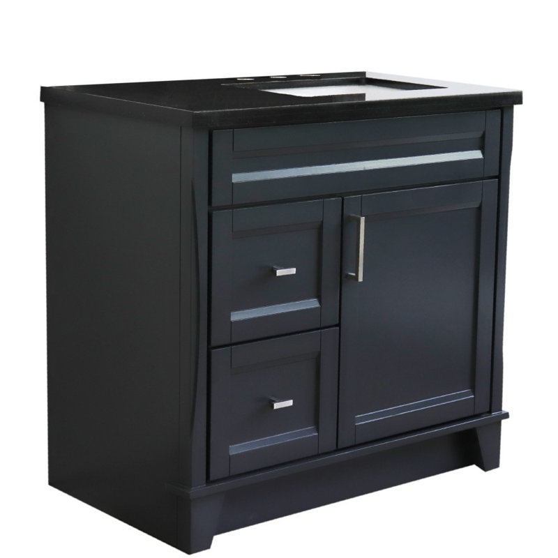 Ensemble de meuble-lavabo simple 37 po Ferrenby, Noir