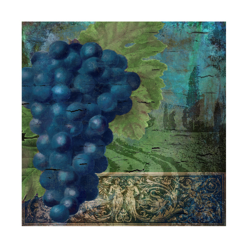Art sur toile «Bachelo Sasha Vino Blu», H 18 po x l 18 po