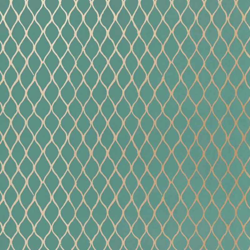 Valencia Wallpaper, Turquoise
