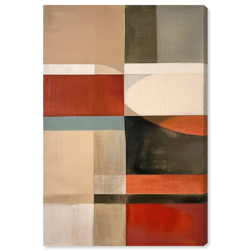 Pattern Pulse II Canvas Abstract Print by Oliver Gal, Black Frame, 10 x 15, Canvas Unframed, 45"H x 30"W