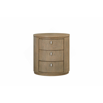 Table de chevet ovale - Caramel