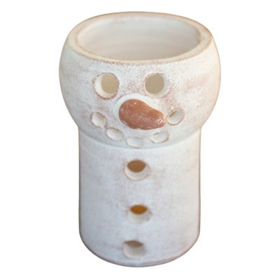  Handcrafted Clay Snowman Candle Luminaries – 8" Tall Winter Accent Set Of 4