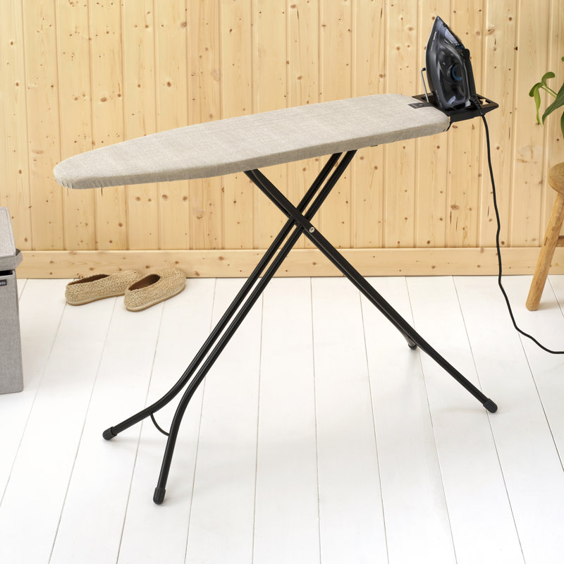 Petite planche à repasser avec repose-vapeur de taille A de Brabantia, Gris jean