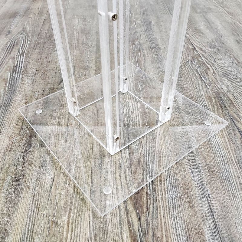 Fixturedisplays® Clear Plexiglass Large Floor Standing Tithing Box Offering Box Ballot Box Church Donation Box 14301