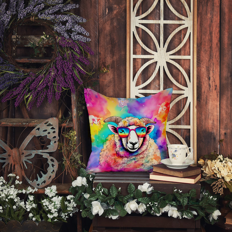 Coussin Hippie, H 14 po x l 14 po