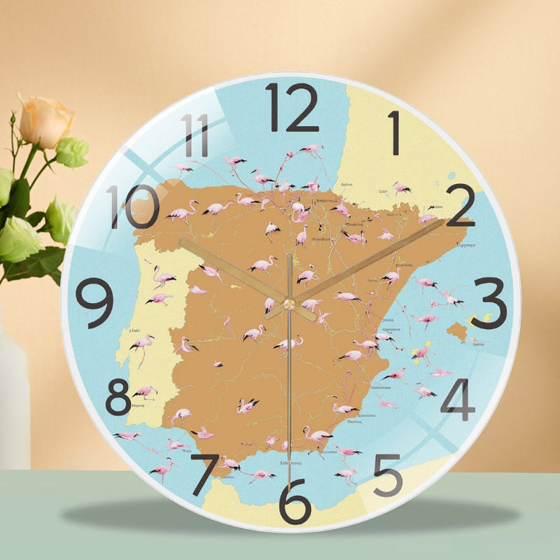 Horloge murale espagne 12 po