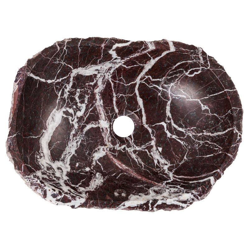 Ivy Bronx 450mm L x 330mm W Marble Oval Sink