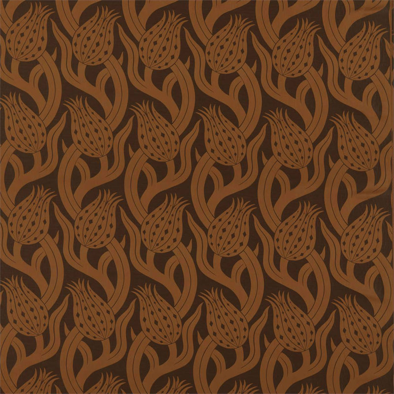 Persian Tulip Weave Fabric, Copper