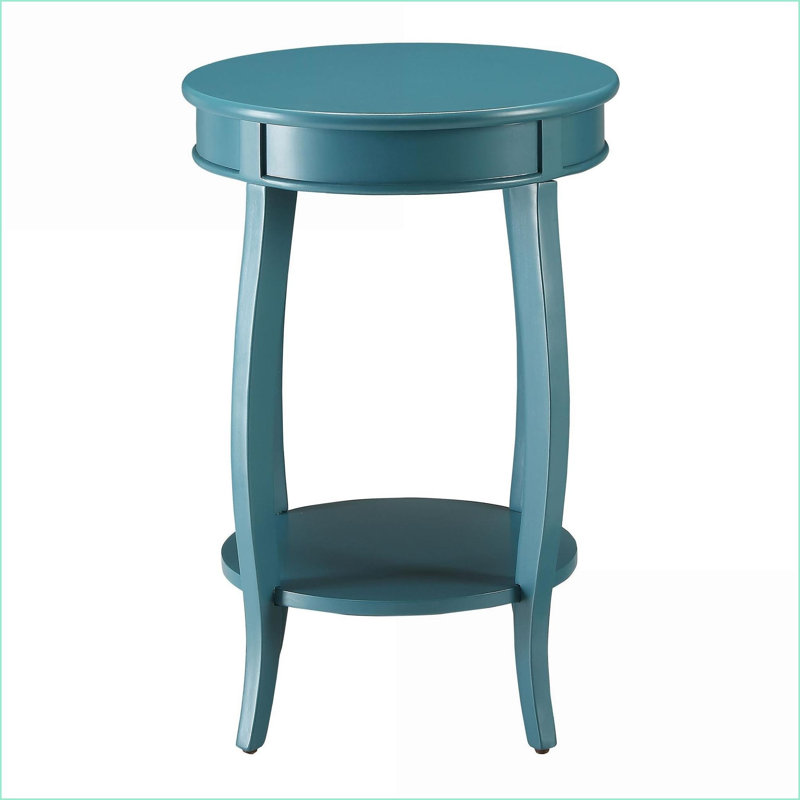 Table basse de salon Teal avec tablette inférieure - Bois polyvalent et panneau de fibres à densité moyenne pour le rangement et la décoration