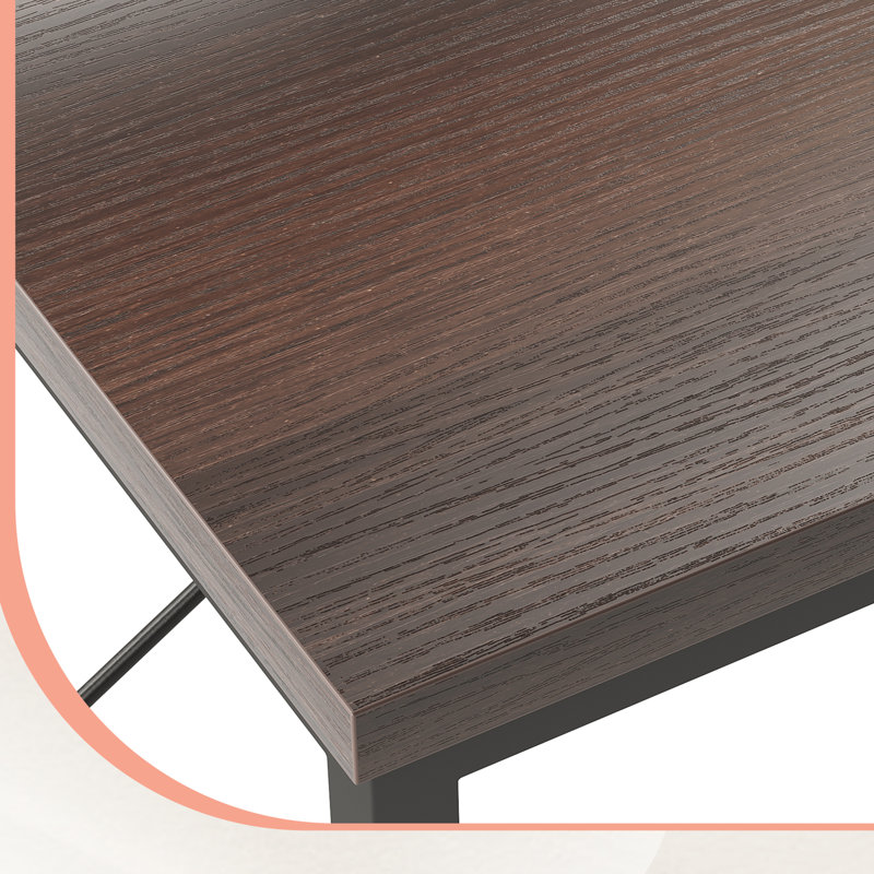 Bureau en L Fossett, Brun / brun