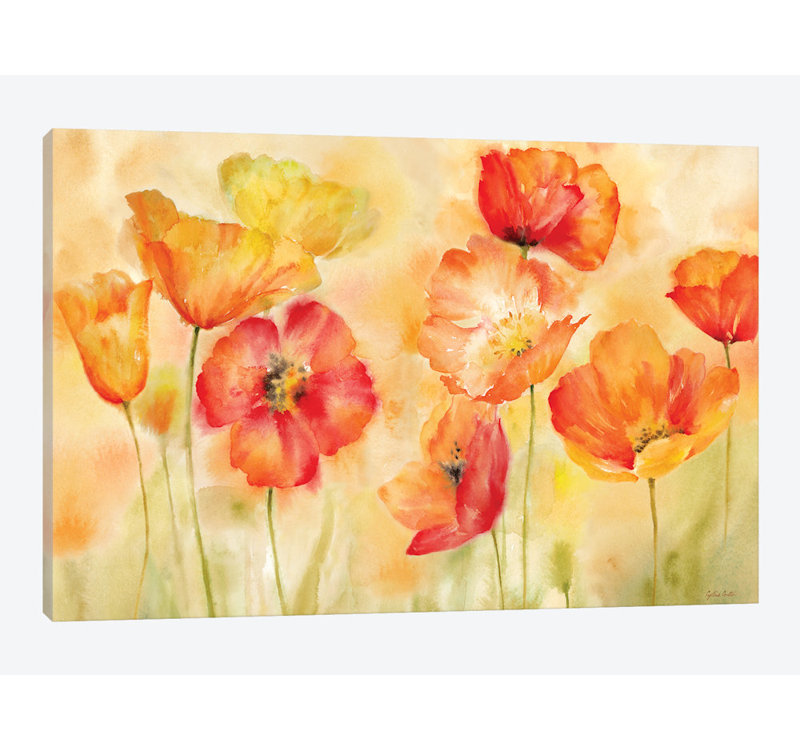 « aquarelle landscape », impression sur toile, H 8 po x l 12 po x P 0,75 po, Pas de tapis, Toile tendue