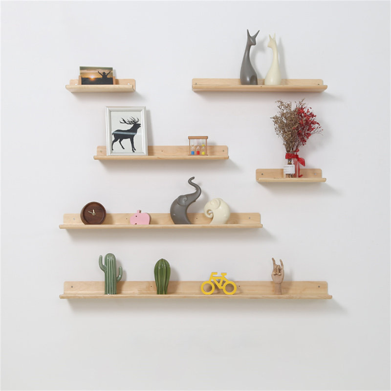 Natusha Wood Floating Shelf
