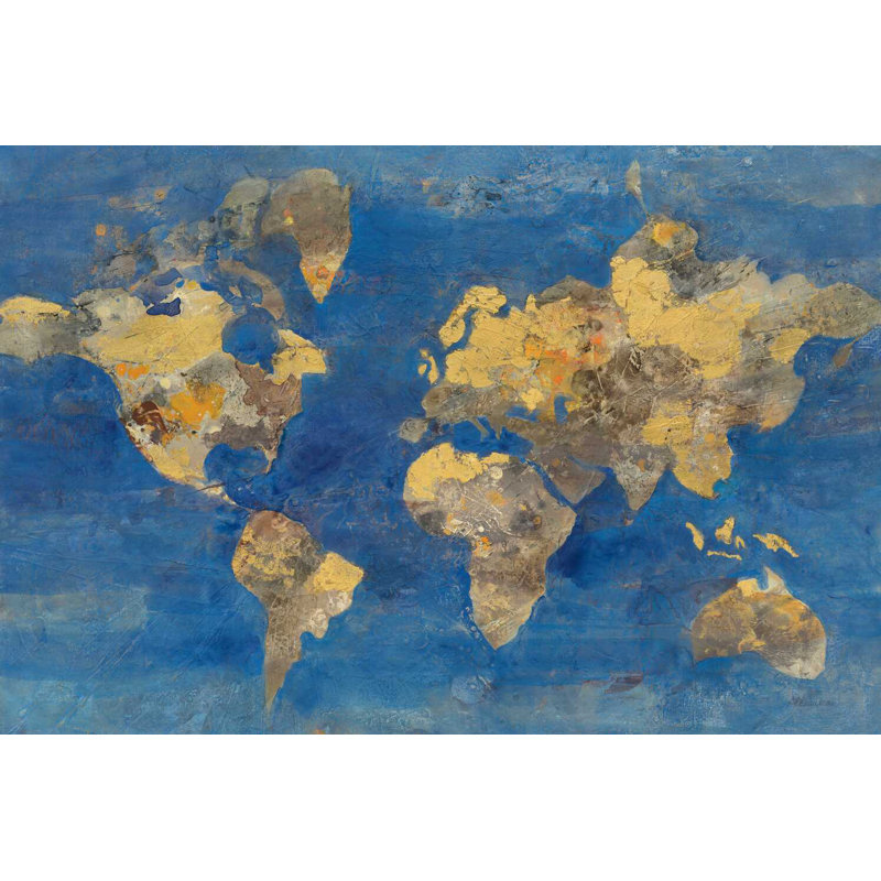 " Golden World ", 8" H x 12" W x 1.25" D
