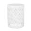 Table de bout cylindrique en fer avec motif floral-133274977-133274981-133274984