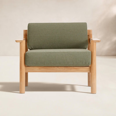 Haven Teak Outdoor Lounge Chair , Sunbrella® Cushions Included
