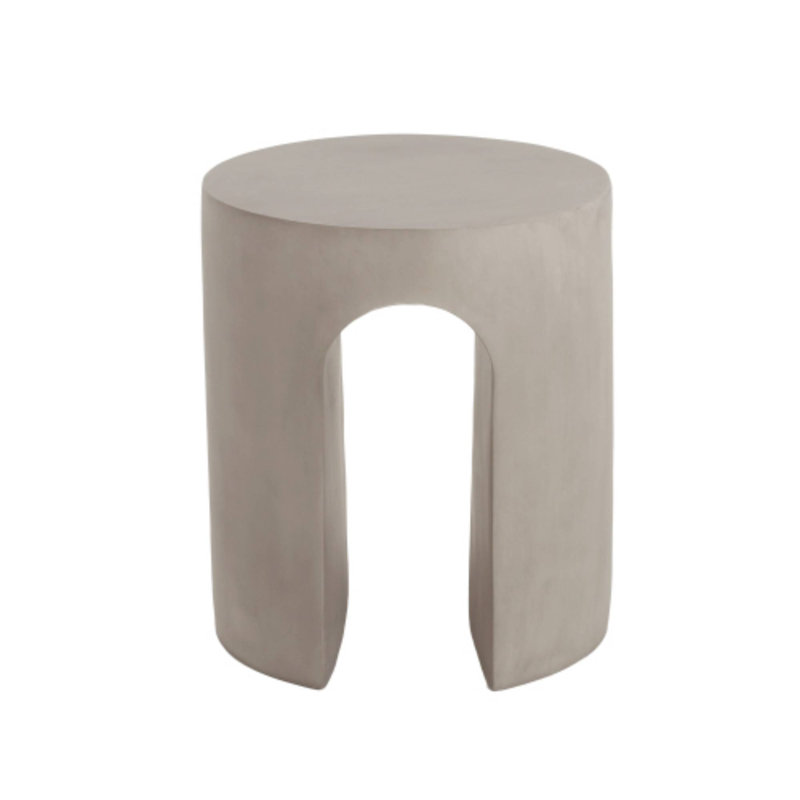 Table d'appoint ronde extérieure en forme de U parfaite pour les rassemblements de terrasse et les besoins quotidiens du porche
