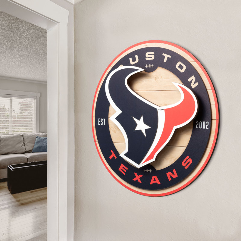 NFL Houston Texans 3DX Circle Wall Art