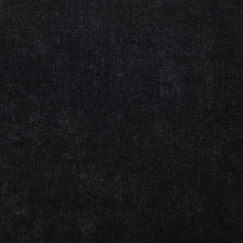 Fauteuil rembourré en chenille avec larges accoudoirs et dossier ergonomique, Noir