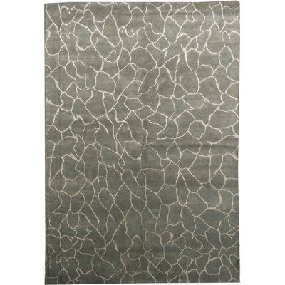 Himalayan Abstract Area Rug in Gray