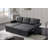 Upholstered Pull Out Sectional Sofa With Chaise-266153250