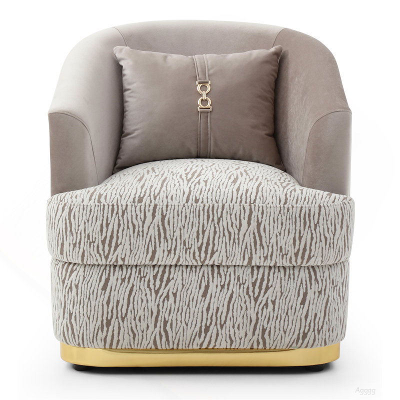Fauteuil Lexington G00280A-C, brun / beige clair