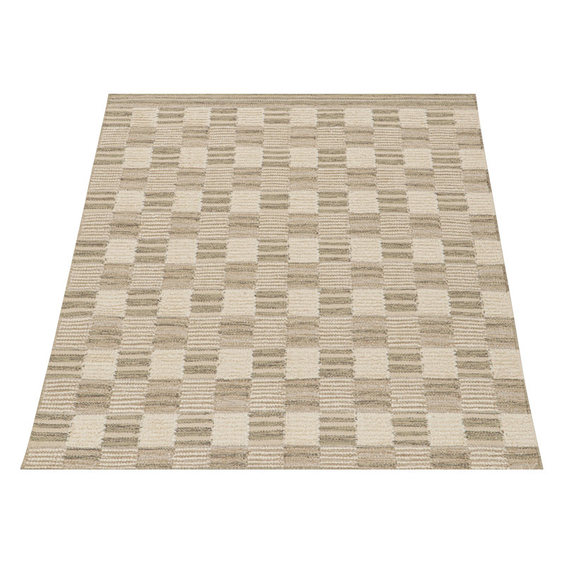 Scandinavian Wool Geometric Area Rug, Rectangle 9' x 12'