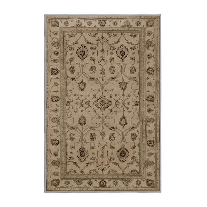 Tapis gris français lavable à la machine