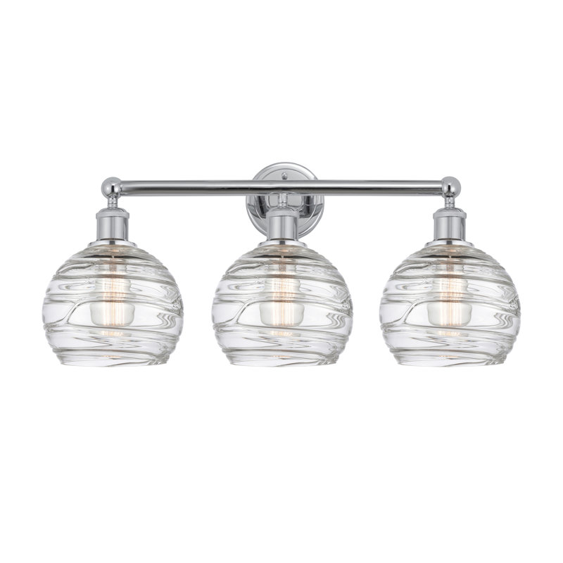 Essex 3 - Light Dimmable Vanity Light, Polished Chrome, Clear