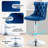 360°Swivel Bar Stools with Sliver Base-245266682