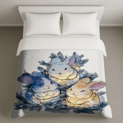 Trois housses de couette Three Bunnies