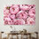 Impression sur toile imprimée: Décoration murale fleurs roses modernes pour la fête des mères, toile tendue 1P