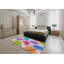 Tapis motif rose/vert/bleu Presque-1976437355