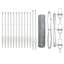 Vidaxl Fence With Posts PVC-Coated Steel-116797882-116797884