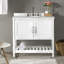 Meuble-lavabo de 36 po Alaterre Furniture Bennet - Armoire autoportante sans lavabo - Grand meuble-lavabo en bois avec portes à fermeture douce-92719064