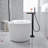 Single-Handle Claw Foot Freestanding Tub Faucet Roman Bathtub Filler With Hand Shower And Storage Tray-103530663