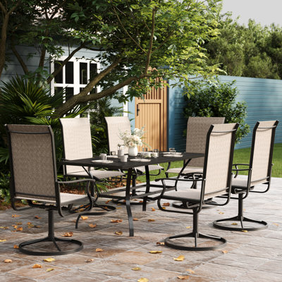 6-Piece Iron Outdoor Dining Set