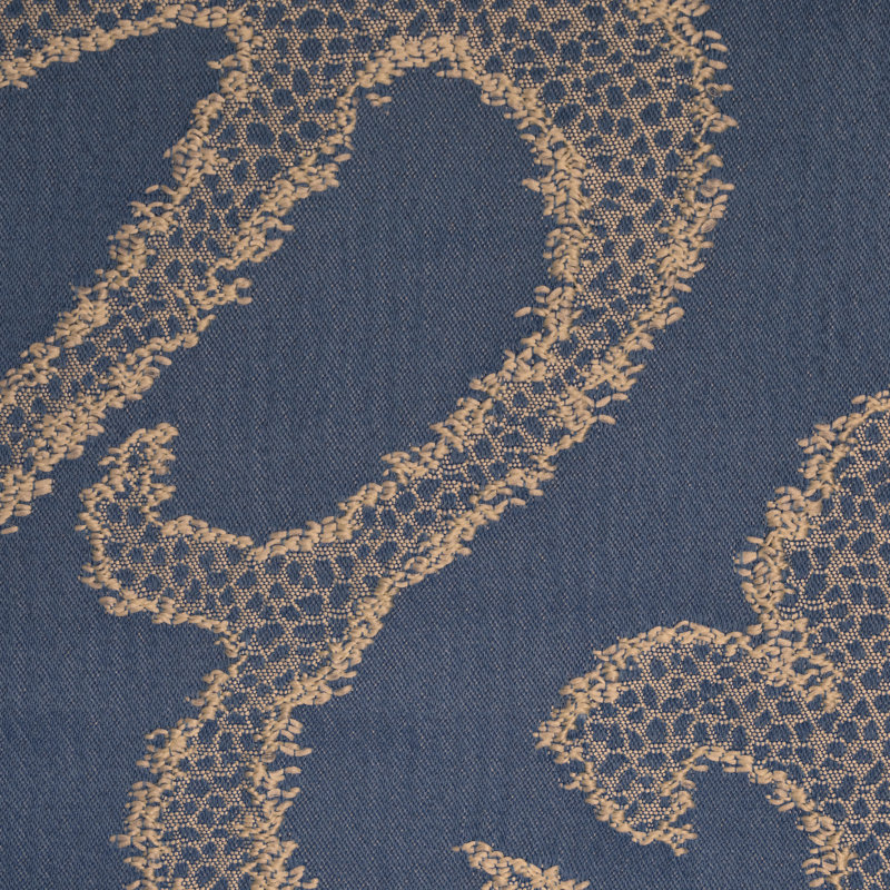 Tissu en similicuir Savoy Performance, Indigo