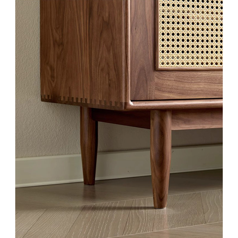 Multi Functional Rattan Door Display Case, 37.4" x 55.12" W x 15.75" D