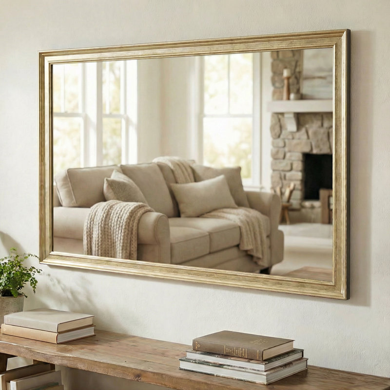 Miroir Crenshaw, Doré, 22 po x 30 po