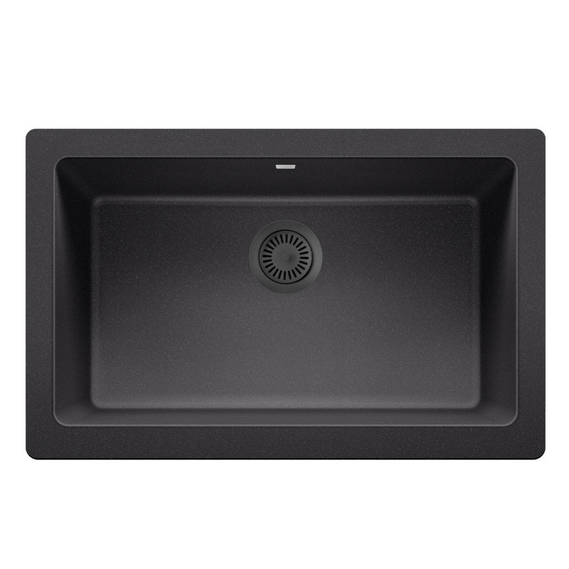 SILGRANIT-Matched Metal Disposal Waste Flange, Anthracite