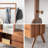 Benedetto 32.9'' Clothes Rack Storage Mirror Solid Wood Garment Hanging