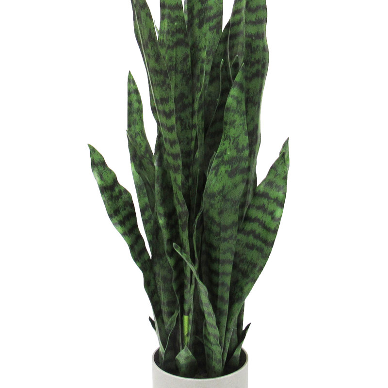 Plante de serpent artificielle Sansevieria en pot, Grand