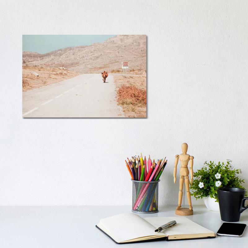 On The Road by Ingrid Beddoes - Wrapped Canvas Print, 20.32 cm H x 30.48 cm W