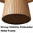 47" Round Modern Farmhouse MDF Dining Table