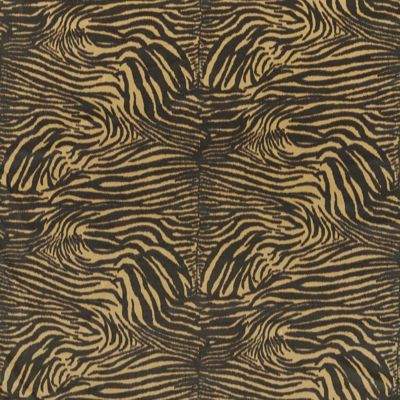Equidae Fabric, Black Earth/Brass 