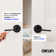 Muse Privacy Door Lever with Push Button and Round Rosette