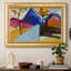 Kochel Straight Street, 1909 - Wassily Kandinsky - Toile encadrée sur mesure-1859055433-1859055539-1859055545