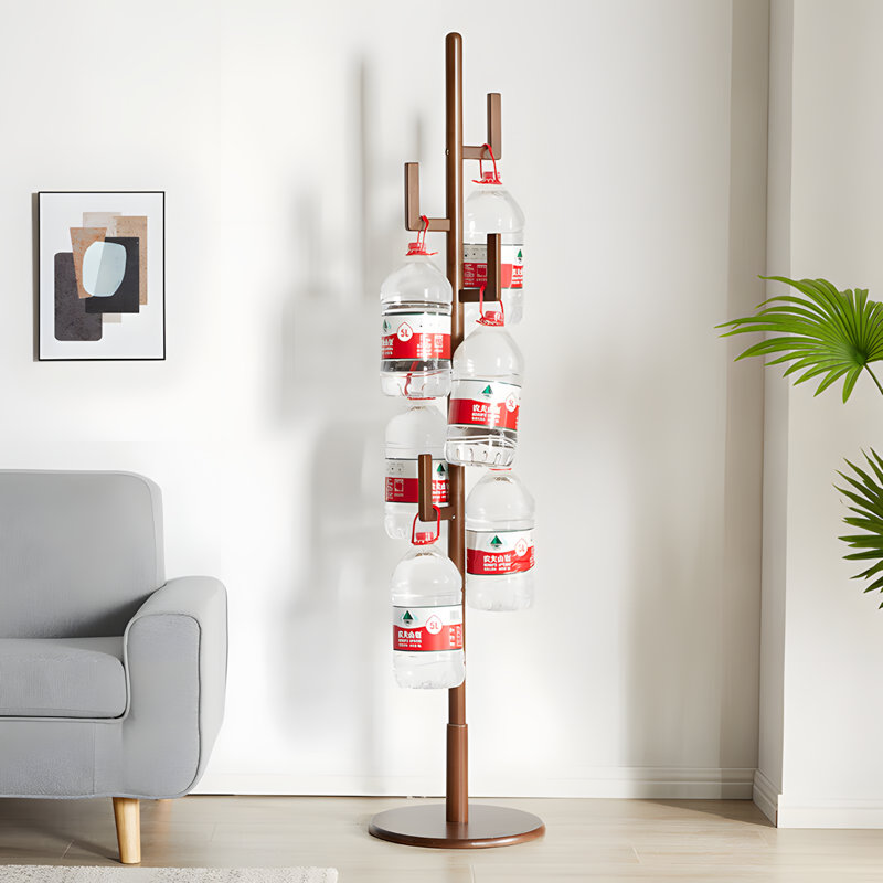 Portemanteau en bois pour la chambre à coucher, cintre créatif avec plusieurs crochets, organisateur de vêtements compact pour le bureau à domicile