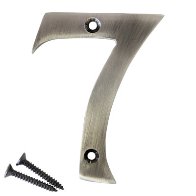 Brass Surface Mount House Number