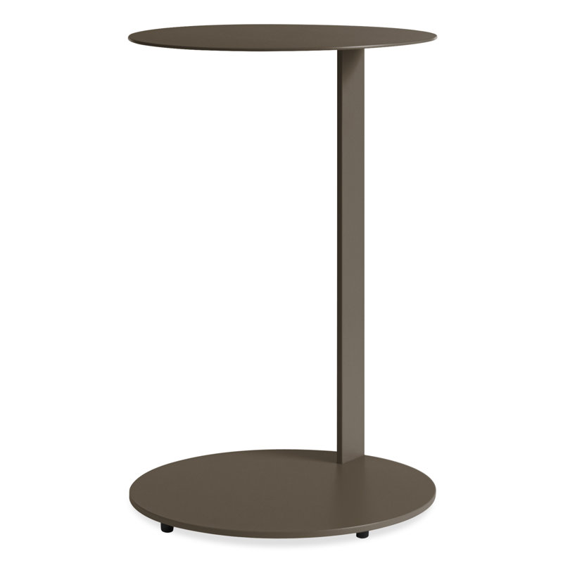 Note End Table, Dark Olive, 21.8" H x 16" W x 16" D